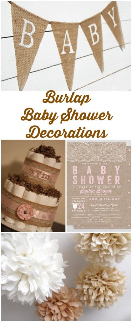 Shower Decorations Burlap