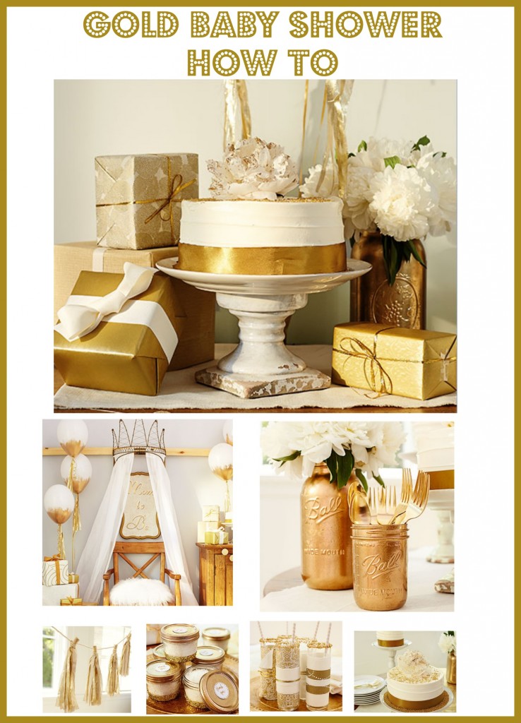 How To Throw The Ultimate Gold Themed Baby Shower