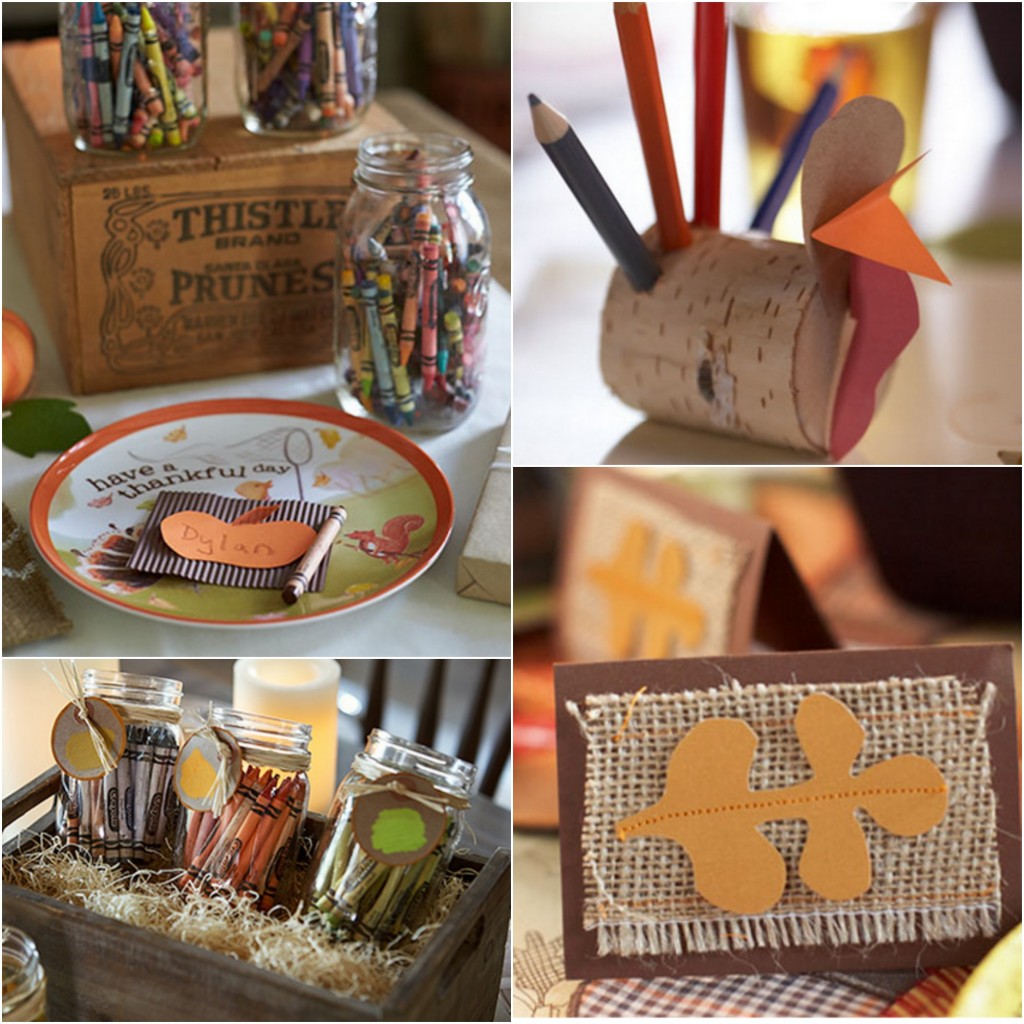 Thanksgiving Kids Table Decorations