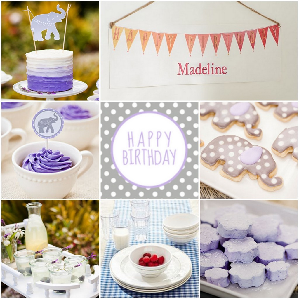 Purple Tea Party Birthday Party 