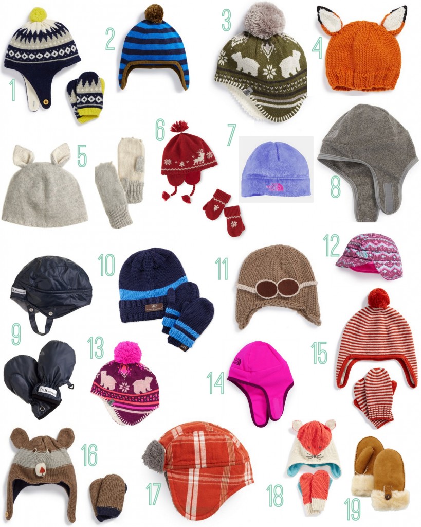 Rustic Winter Baby Hats & Mittens