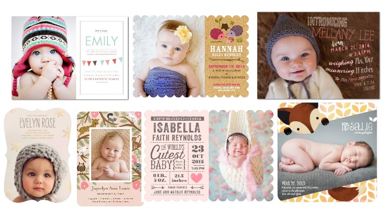 Birth Announcements Rustic Style For Girls
