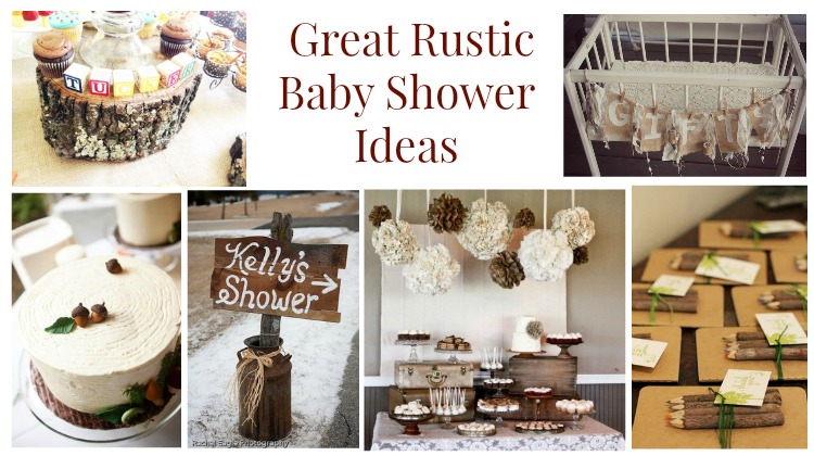rustic baby shower party favors