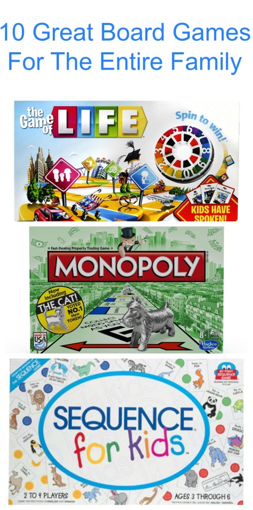 10 Great Board Games For Entire Family