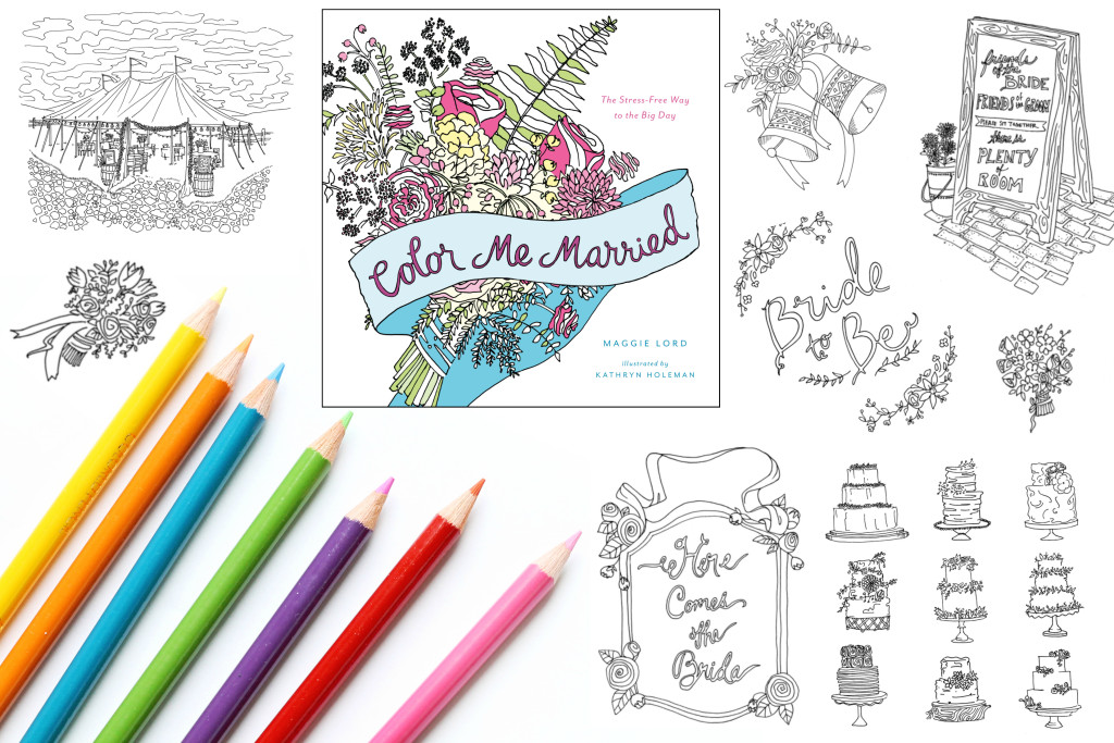 Color Me Married, an adult wedding coloring book!
