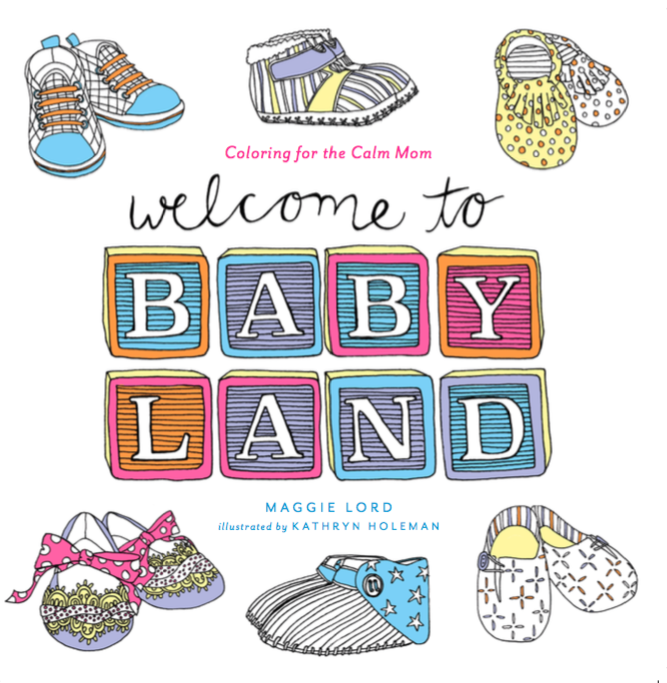 Welcome To Baby Land - Adult wedding coloring book